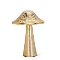 Escultura Decorativa de Aluminio con Forma de Hongo, Hecha a Mano en India, Estilo Art Deco, para Hogar, Hoteles, Paisajes, Diwali, Sala de Estar, Ecológica, para Exportación