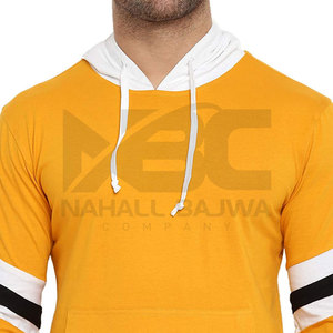 Venta al por mayor Premium Men's Heavy Weight Fleece Pullover Hoodies Casual Deportes de invierno ODM Supply Quality Printed Solid Low Custom - Product Image 5