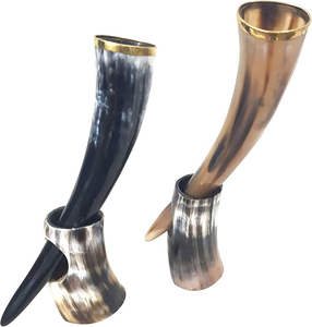 Tankard ฮอร์นไวกิ้งแท้แบบนอร์ดิกทำมือเป็นมิตรต่อสิ่งแวดล้อม - Product Image 2