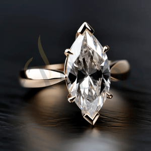 Flawless Attractive 14kt Rose Gold Oval Cut Moissanite <b>Solitaire</b> Sterling <b>Silver</b> Hiphop <b>Ring</b> Designed for Women Jewelry - Product Image 1
