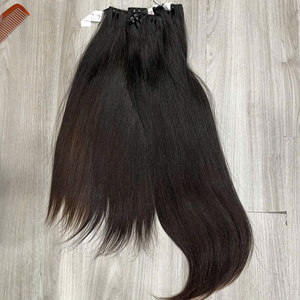 Extensions de cheveux humains vietnamiens bruts de luxe premium, provenant d'un seul donneur, double épaisseur, mèches de cheveux à trame simple - Product Image 3