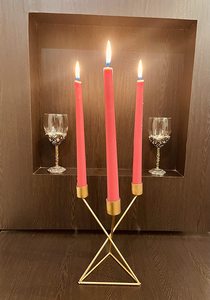 Design géométrique multifonctionnel candélabre porte-bougie en métal porte-bougie Votive candélabre porte-bougie accessoires de lumière - Product Image 6