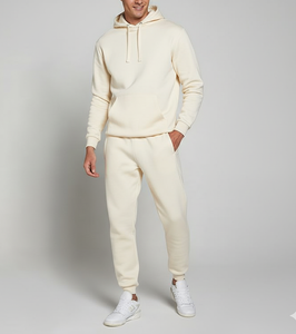 Survêtement uni à capuche unisexe sur mesure | Tissu épais en coton avec doublure en polaire | Ensemble de jogging d'hiver - Product Image 1