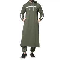 Djellaba Ramadan, Abayas de l'Aïd, Kaftan de prière, Abaya ouverte pour hommes musulmans, Cardigan arabe turc, Robe, Jubba, Thobe, Dishdasha islamique, Maroc