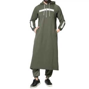 Ramadan Djellaba Eid Abayas Prière Kaftan Hommes Musulmans Ouvert Abaya Turquie Arabe Cardigan Robe Maroc Jubba Thobe Islam Dishdasha - Product Image 1