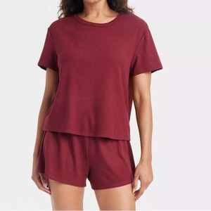 Conjunto de 2 Piezas para Mujer, Secado Rápido, Ecológico, con Logotipo Personalizado, Impreso, Lona Sólida, Alta Calidad, 100% Transpirable - Product Image 1