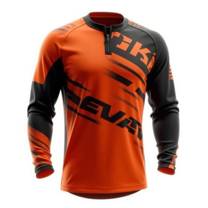 เสื้อเจอร์ซีย์มอเตอร์ครอสแบบสั่งตัดพิเศษ ทนทาน ระบายอากาศได้ดี ออกแบบมาเพื่อปกป้องผู้ขับขี่ให้ยาวนาน ชุดแข่งรถมอเตอร์ไซค์และรถยนต์ - Product Image 5