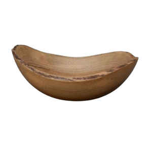 Cuenco para servir ensalada de madera natural, forma única, cuenco de madera para mesa, cuenco para masa para uso en la cocina del hogar - Product Image 6