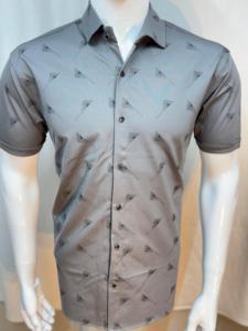 Elegante Slim Fit Hombres Batik Impreso Casual Camisa de manga corta para el verano Desgaste - Product Image 2