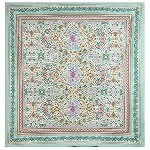 Juego de Sábanas Florales Azul Turquesa 100% Algodón con 2 Fundas de Almohada (ADB1496) - Product Image 4