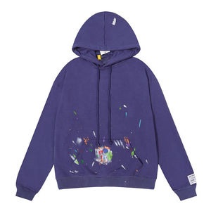 Sudadera con capucha recortada de algodón 100% unisex, Jersey térmico de gran tamaño transpirable con logotipo personalizado, venta al por mayor para la temporada de otoño, impresión Digital - Product Image 2