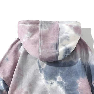 เสื้อฮู้ดพิมพ์ลายมัดย้อมสำหรับผู้ชายเสื้อสเวตเตอร์ผ้าฝ้ายไซส์ใหญ่พิเศษเสื้อสเวตเตอร์ใส่ได้ทั้งชายและหญิง - Product Image 2