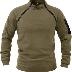 Sweat-shirts à manches longues pour hommes imprimés en gros, sans capuche, couleur unie, coupe ample, pour l'extérieur - Product Image 2