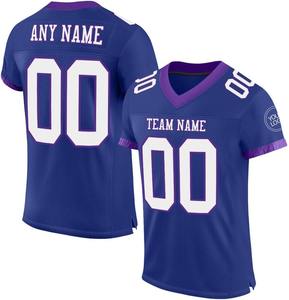 Camisetas de Fútbol Americano OEM 2026, Suministro del Fabricante, Transpirables, de Secado Rápido, Poliéster, Impresión por Transferencia de Calor, Logotipo Personalizado - Product Image 5