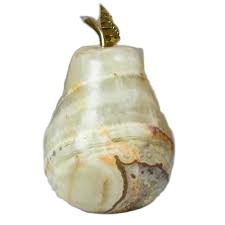 Poire Vintage Onyx, Sculpture de fruits en onyx naturel, décor à la maison poire onyx - Product Image 4