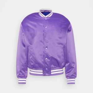 Chaqueta Varsity de Satén de Alta Calidad para Hombre, Estilo Casual, Mangas Largas, Ligera, Tendencia de Invierno, Tallas Grandes, Precio Razonable - Product Image 5