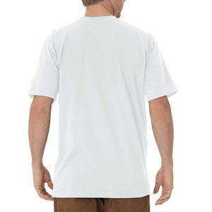 2024 dernier T-Shirt en coton surdimensionné imprimé Logo personnalisé pour hommes motif solide tricoté tenue décontracté avec impression à faible quantité minimale de commande - Product Image 3