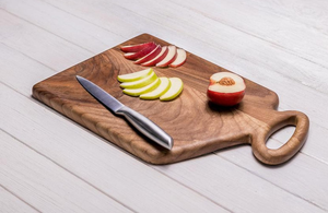 Planche à découper en bois écologique |   Planche à découper en bois massif robuste avec finition lisse pour les cuisines professionnelles et domestiques - Product Image 4