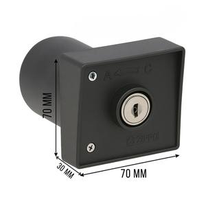 Chiusura in Nylon grigio scuro con dispositivo di controllo accessi Zippo con selettore aperto/chiuso da incasso - Product Image 6