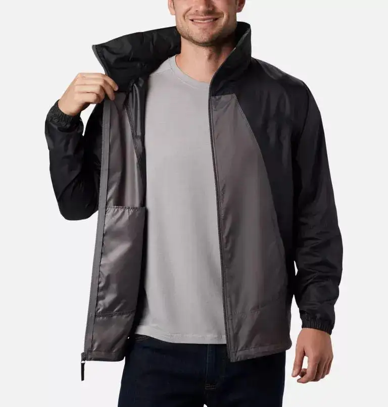 Jaqueta corta-vento masculina fashion Newlimation, jaqueta corta-vento esportiva para homens, suporte de embalagem primavera outono inverno