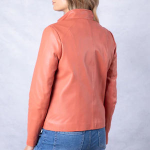 Vestes en cuir véritable pour femmes, design optimal, hiver, haute qualité, respirantes, motif uni, logo, teinture unie, vêtements OEM ODM - Product Image 4