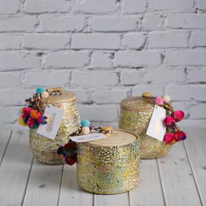 Unique Design MOP Round <b>Box</b> With Eggshell Inlay With Spun Bamboo Lid Arabic Mosaic Design Ramadan & <b>Eid</b> Decorative <b>Gift</b> <b>Box</b> - Product Image 4