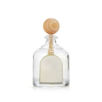 Flacon diffuseur en verre cylindrique vide de 50 ml, 250 ml, 500 ml, 1000 ml, emballage de luxe pour parfum d'intérieur avec bouchon à vis