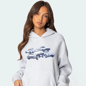 ชุดวอร์มแฟชั่นใหม่สำหรับผู้หญิง ระบายอากาศได้ดี ชุดเซ็ต 2 ชิ้น แบบสั่งทำพิเศษ ชุดเซ็ตผู้หญิง เสื้อแขนยาวแบบครอปพร้อมฮู้ด - Product Image 1