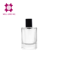 Offre Spéciale – Flacon de Parfum en Verre Transparent de Luxe Well Lord 35ml, Forme Unique TW, Épaisseur de Paroi Élevée, Sérigraphie, Vide, Impression de Logo sur le Dessus