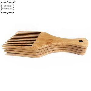 Peine para Barba de madera de bambú ecológico hecho a mano personalizado peine natural no estático para uso doméstico - Product Image 2