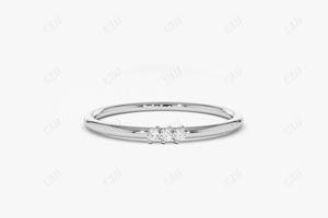Anillo de boda de diamante Natural minimalista, anillo de apilamiento mínimo, anillos de aniversario de diamante genuino de uso diario, fabricante en la India - Product Image 3