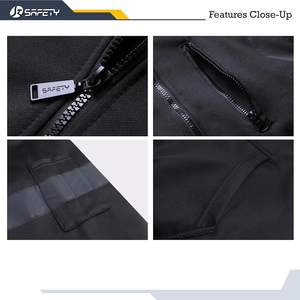 Safety ZipUp <b>Hoodies</b> Hooded Safety Sweatshirt <b>for</b> <b>Men</b> Women High Visibility Safety Sweatshirt <b>Work</b> Utility with Reflective Strip - Product Image 4