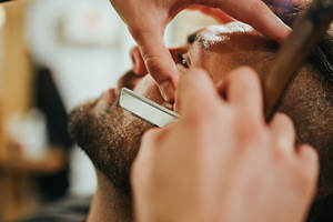 Maquinilla de afeitar profesional de una sola hoja de acero inoxidable con borde recto Shavette desechable negro Barbero corte garganta plegable hombres reutilizable - Product Image 2