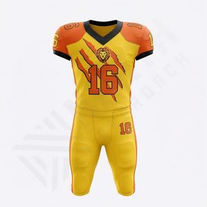 Tenue de football américain en gros, maillot de football de qualité supérieure, pantalon, version fan, vêtements de sport, séchage rapide, tenue d'équipe performante - Product Image 1