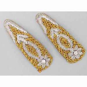 Corona abeja corazón bordado insignias hecho a mano India seda alambre parche broche con cuentas diamante bordado apliques costura - Product Image 4