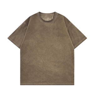 T-shirt streetwear oversize pour homme, en coton imprimé personnalisé, avec motif délavé à l'acide – Fournisseur en gros - Product Image 1