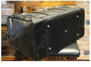 Wholesale Business Men Weekender Leather Travel Duffle <b>Bag</b> Sport GYM Waterproof Duffel <b>Bag</b> With <b>Shoe</b> Compartment - Product Image 5