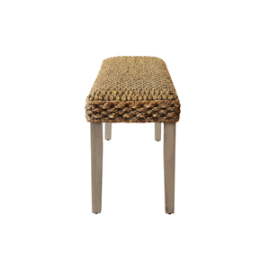 Banc en bois de jacinthe d'eau de Valence fait à la main de haute qualité confortable atmosphère chaleureuse invitante beauté naturelle banc de patio école - Product Image 3