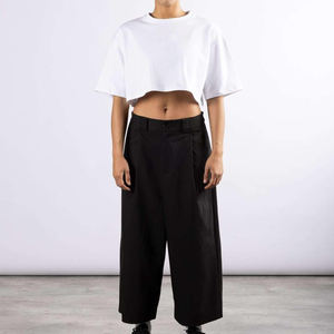 เสื้อยืดครอปสำหรับผู้หญิงสีพื้นแห้งเร็วและระบายอากาศได้ดี - Product Image 3