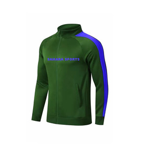 Conjunto de 2 piezas personalizado para hombre, traje de jogging deportivo con cuello levantado y cremallera, chándal de manga larga a rayas, chándales informales para correr - Product Image 6