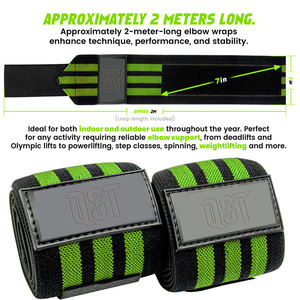 Bandes de Protection pour les Coudes en Nylon et Coton Élastique Robuste de 2 M avec Protection Professionnelle pour la Musculation et l'Entraînement en Salle de Sport Vente en Gros - Product Image 6