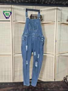 Jeans Vintage de Segunda Mano con Tirantes para Niñas, <span class=keywords><strong>Ropa</strong></span> de Mujer, Pantalones Vaqueros de Estilo <span class=keywords><strong>Retro</strong></span>, <span class=keywords><strong>Ropa</strong></span> Usada - Product Image 4