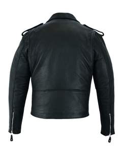 Chaqueta de motociclista transpirable impermeable ajustada estilo callejero de invierno de cuero genuino para hombre con logotipo de Color personalizado - Product Image 5