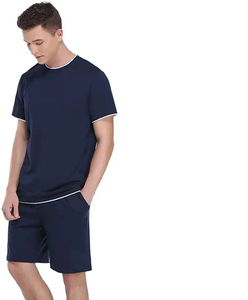 Conjuntos deportivos innovadores de verano para hombre, con logotipo personalizado, de dos piezas, camiseta y pantalones cortos, para entrenamiento y jogging, OEM. - Product Image 5