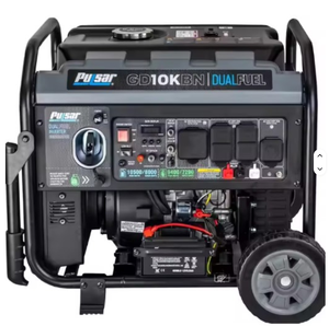 Generador Inverter Portátil Pulsar GD10KBN de 10500W, Refrigerado por Aire, 10A, Arranque Eléctrico DC, 60Hz, Doble Combustible, para Respaldo Doméstico - Product Image 3