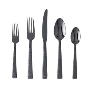 Juego de cubiertos de metal hecho a mano de primera calidad Vajilla de acero inoxidable con estilo para uso en el hogar y el restaurante del hotel - Product Image 1