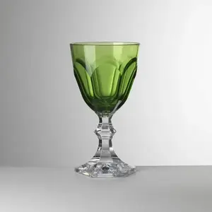 New Green Fineshed fundo plano aros claro inclinado criativo cálice copos de vinho conjunto para uso do casamento Como vinho Cálice