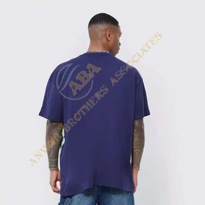 T-shirt sérigraphie 3D impression T-shirt ample à strass brillant tendance 100% pur coton - Product Image 3