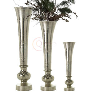 Sculptural <b>vases</b> blend artistry and elegance evoking modern charm metal <b>vase</b> and romantic rustic feeling with decorative product - Product Image 1