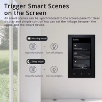 Panneau de commande intelligent Tuya 4'' pour maison connectée avec 3 interrupteurs, concentrateur passerelle ZigBee, appareils intelligents Tuya pour interrupteur, prise, climatisation, rideaux